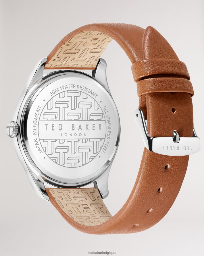 être Ted Baker Hommes montre à bracelet en cuir gravil bronzer FR8J422044 accessoires
