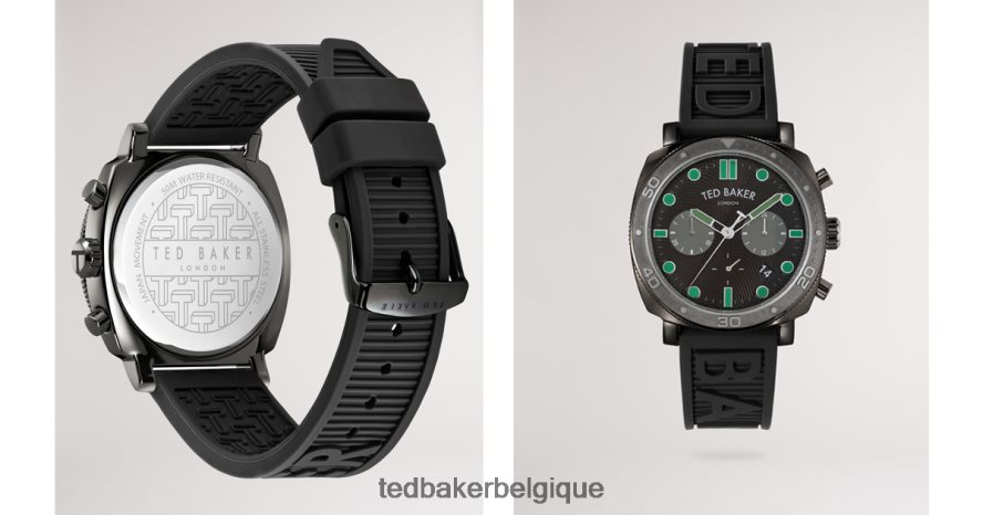 être Ted Baker Hommes montre bracelet en silicone rbber vert FR8J422037 accessoires