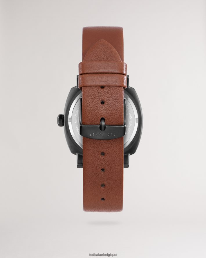 être Ted Baker Hommes montre timede bracelet cuir lisse marron bronzer FR8J422064 accessoires