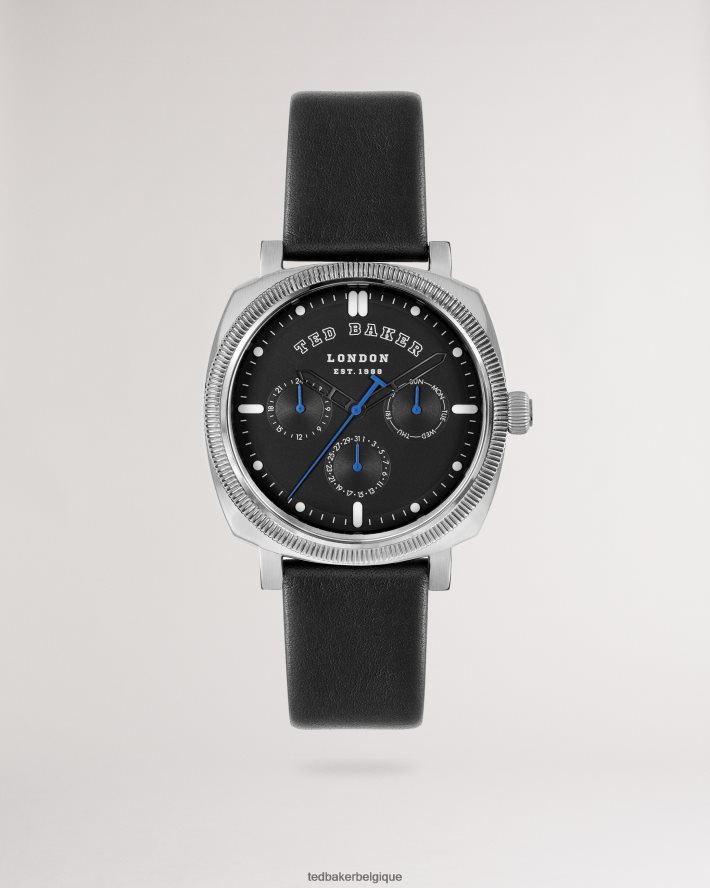 être Ted Baker Hommes montre timi bracelet cuir lisse noir noir FR8J422052 accessoires