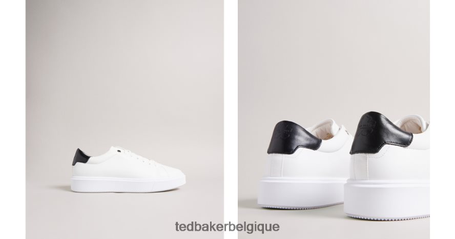 être Ted Baker Hommes sneaker à semelle gonflée breyon blanc FR8J421821 chaussures