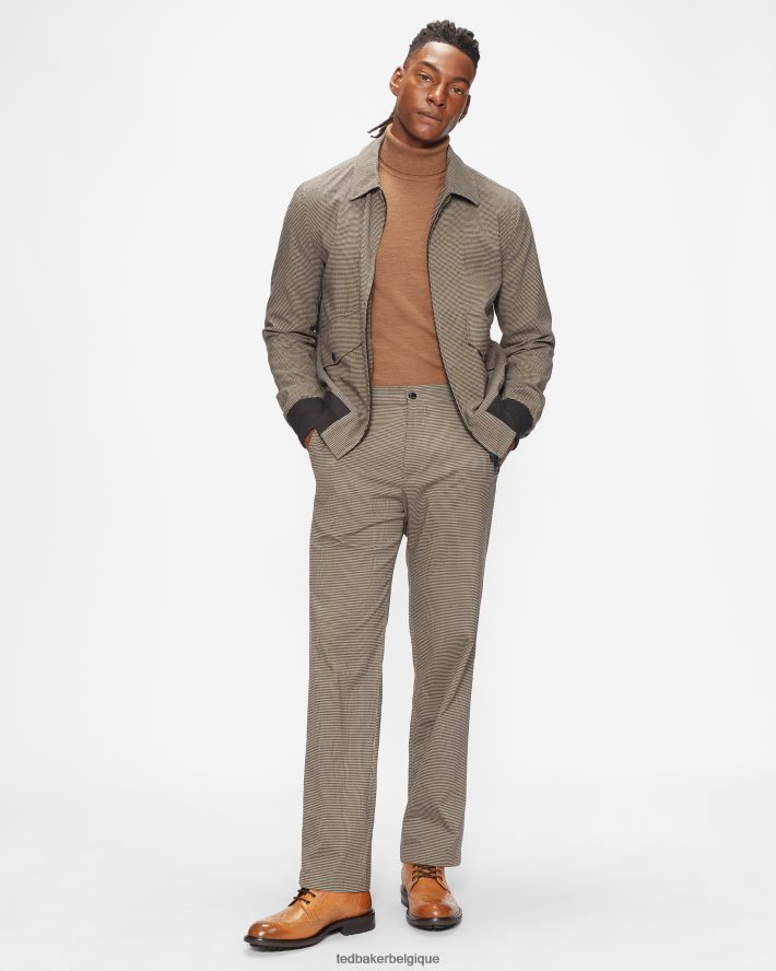 être Ted Baker Hommes bottes en cuir à lacets Wadelan bronzer FR8J421797 chaussures