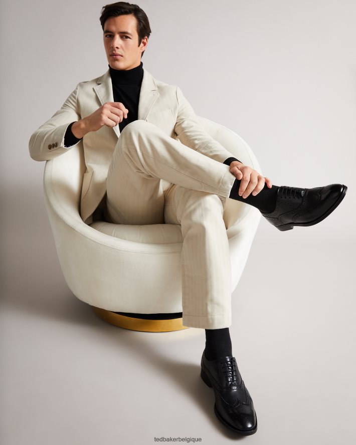 être Ted Baker Hommes amaiss chaussures richelieu en cuir formelles noir FR8J421857 chaussures