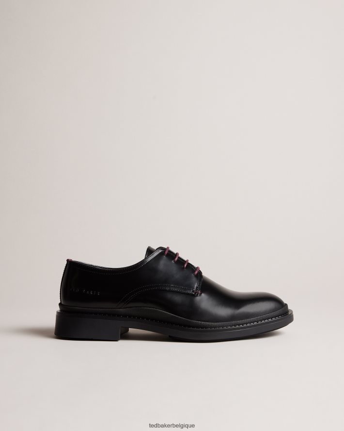 être Ted Baker Hommes derby en cuir burnett noir FR8J421867 chaussures