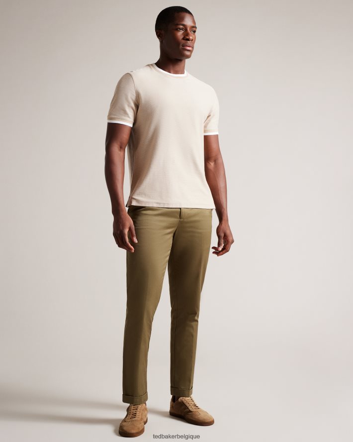 être Ted Baker Hommes baskets basses en daim evrens brun clair FR8J421817 chaussures