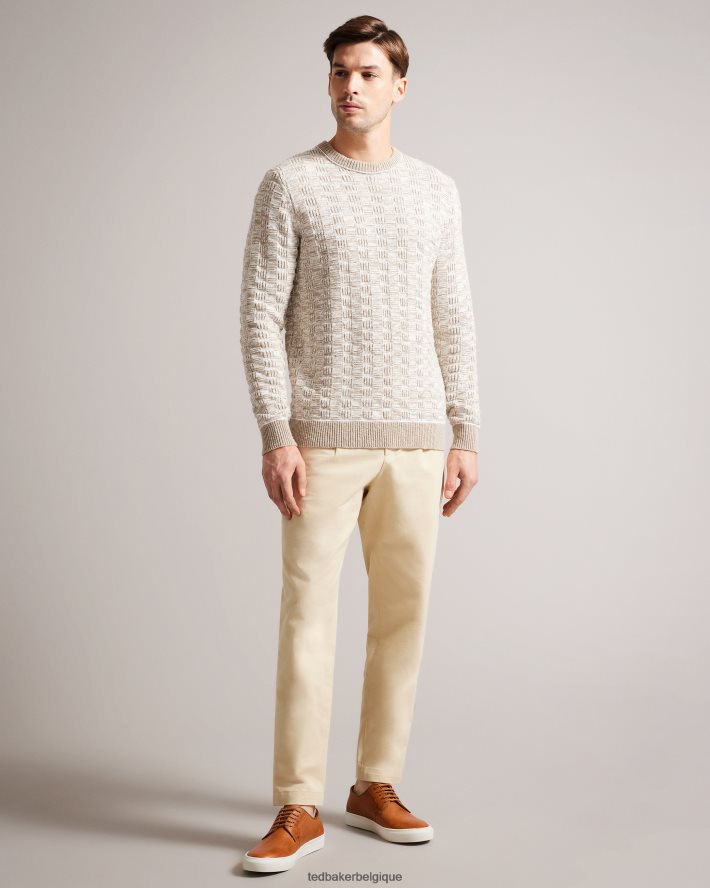 être Ted Baker Hommes chaussure derby en cuir kantenb et baskets hybrides bronzer FR8J421890 chaussures