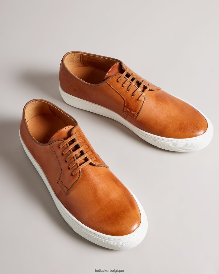 être Ted Baker Hommes chaussure derby en cuir kantenb et baskets hybrides bronzer FR8J421890 chaussures