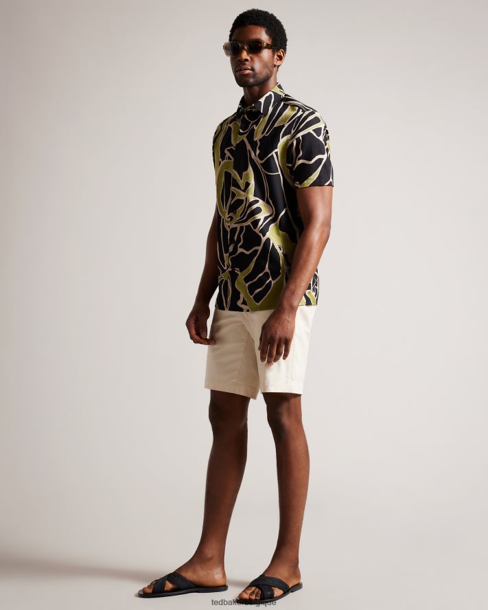 être Ted Baker Hommes Kaidenn - Claquettes croisées à sangles en sangle noir FR8J421872 chaussures