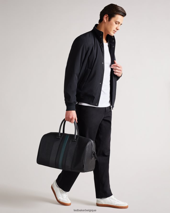 être Ted Baker Hommes fourre-tout en pu rayé evyday noir FR8J421755 Sacs