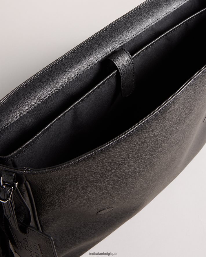 être Ted Baker Hommes sac messager en PU à carreaux House Check de Portrey marine FR8J421737 Sacs