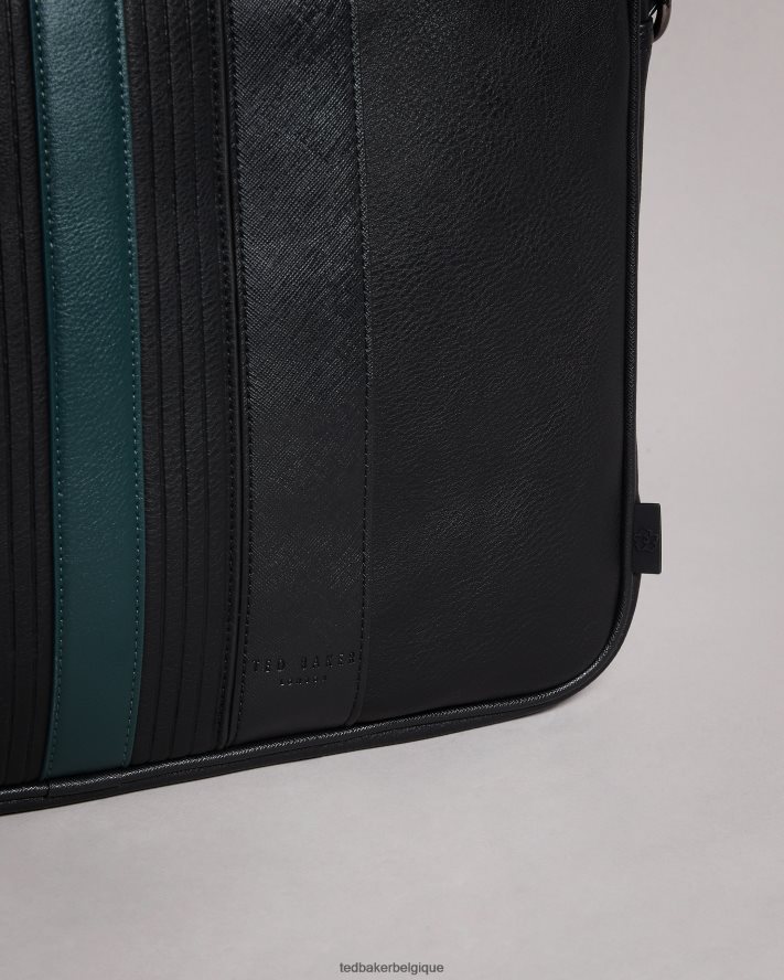 être Ted Baker Hommes sac à documents en PU jamais rayé noir FR8J421740 Sacs