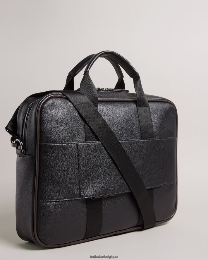 être Ted Baker Hommes sac porte-documents joshey en similicuir noir FR8J421745 Sacs