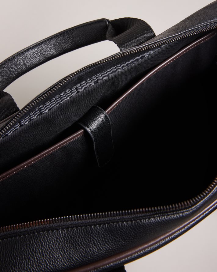 être Ted Baker Hommes sac porte-documents joshey en similicuir noir FR8J421745 Sacs