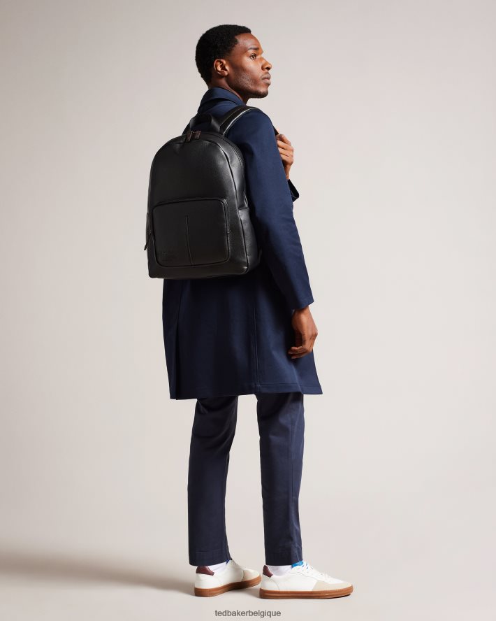 être Ted Baker Hommes sac à dos Joss en similicuir noir FR8J421771 Sacs