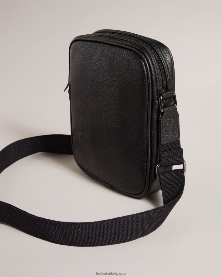 être Ted Baker Hommes grand sac de vol en pu rayé everton noir FR8J421780 Sacs