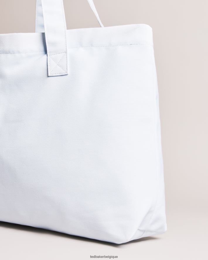 être Ted Baker Hommes sac de plage à oiseaux peints Burdey bleu clair FR8J421754 Sacs