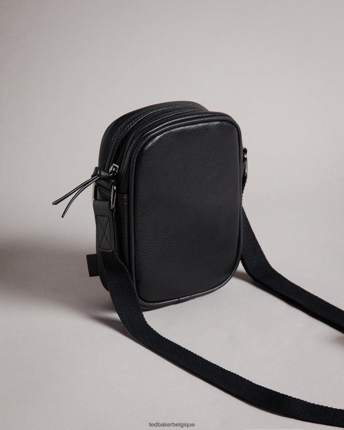 être Ted Baker Hommes sac de vol en pu rayé evver noir FR8J421758 Sacs