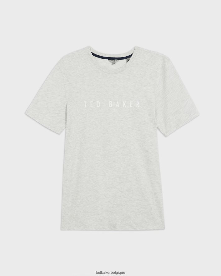 être Ted Baker Hommes t-shirt griffé broni ss gris FR8J421681 vêtements