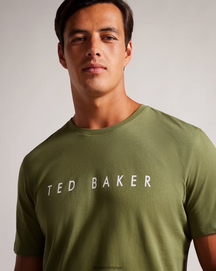 être Ted Baker Hommes t-shirt griffé broni ss kaki FR8J421631 vêtements