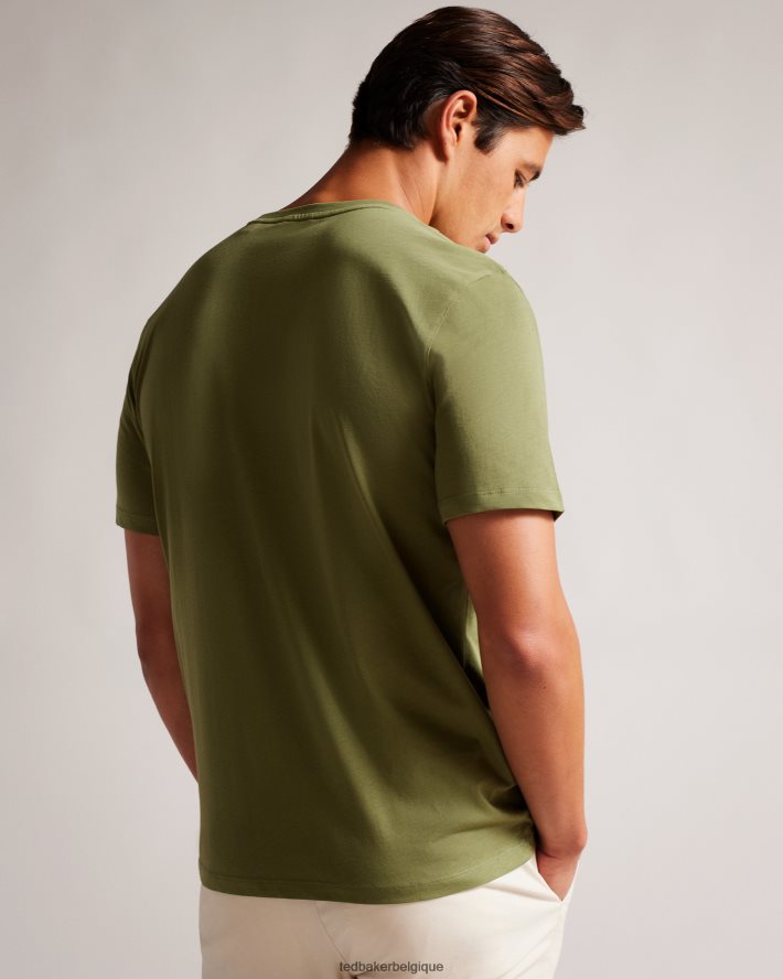 être Ted Baker Hommes t-shirt griffé broni ss kaki FR8J421631 vêtements