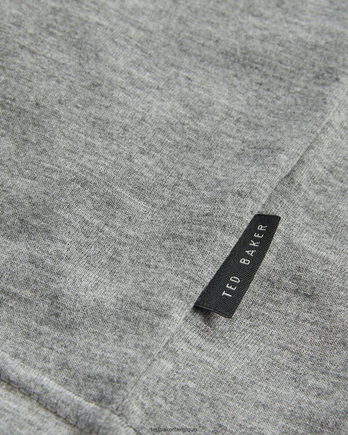 être Ted Baker Hommes t-shirt à manches courtes helpa marnes grises FR8J421663 vêtements