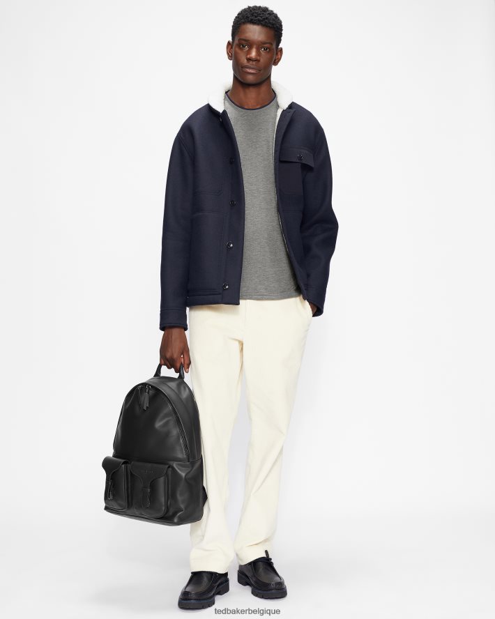 être Ted Baker Hommes t-shirt à manches courtes helpa marnes grises FR8J421663 vêtements