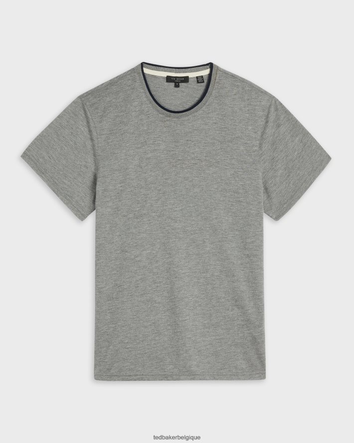 être Ted Baker Hommes t-shirt à manches courtes helpa marnes grises FR8J421663 vêtements