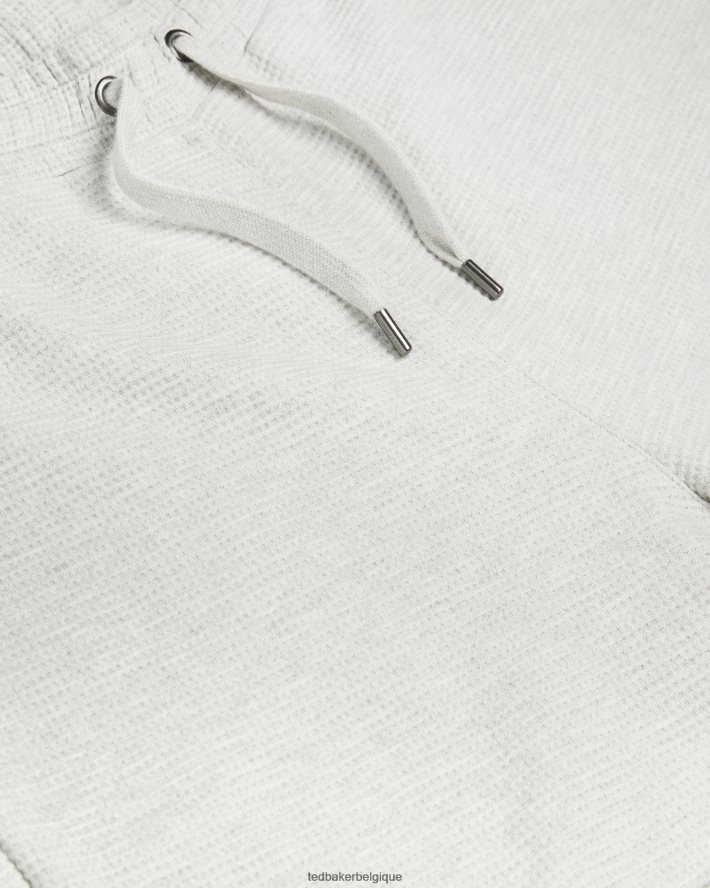 être Ted Baker Hommes pantalon de jogging texturé gaufré Bathwik marnes grises FR8J421673 vêtements