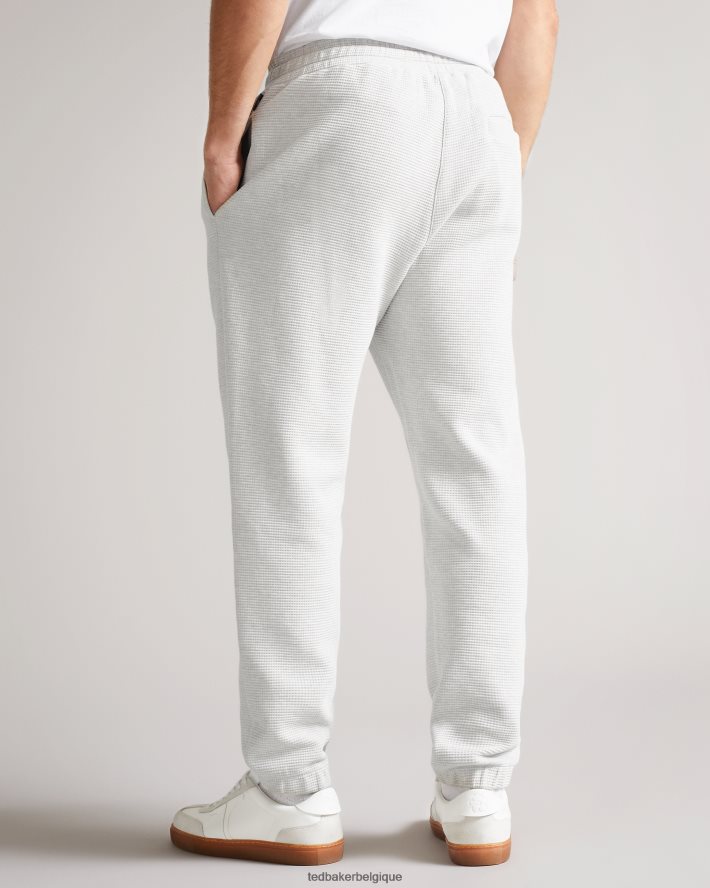 être Ted Baker Hommes pantalon de jogging texturé gaufré Bathwik marnes grises FR8J421673 vêtements