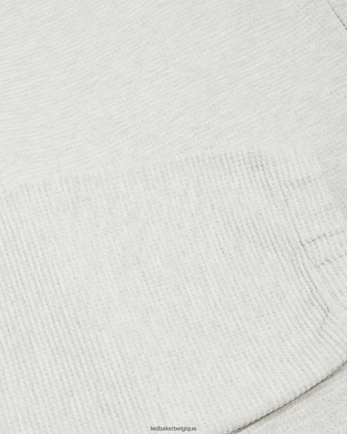 être Ted Baker Hommes pantalon de jogging texturé gaufré Bathwik marnes grises FR8J421673 vêtements