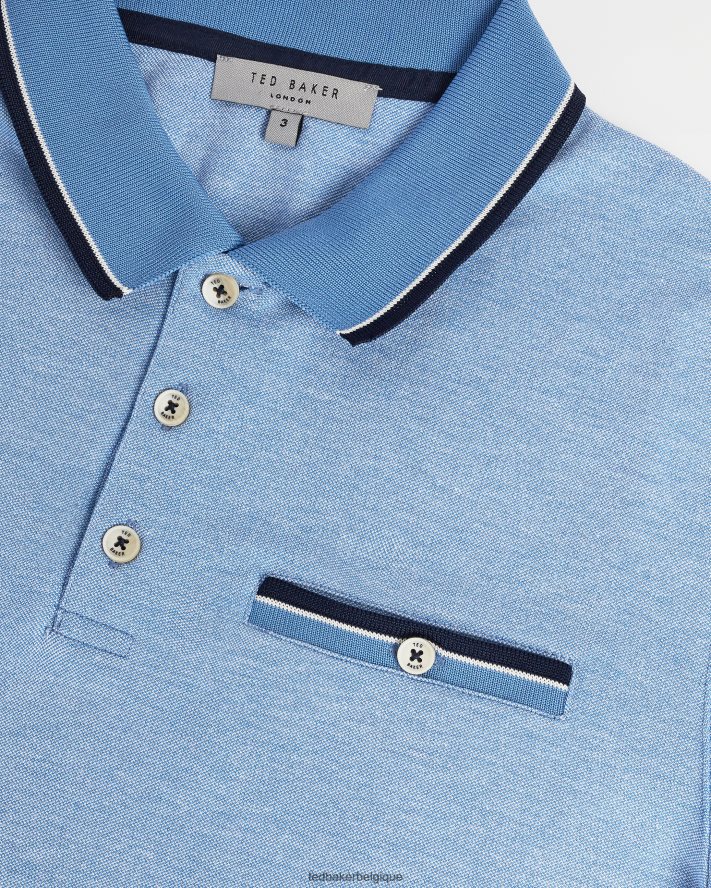 être Ted Baker Hommes polo chipa bleu FR8J421699 vêtements