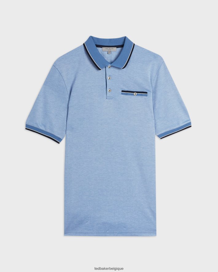 être Ted Baker Hommes polo chipa bleu FR8J421699 vêtements