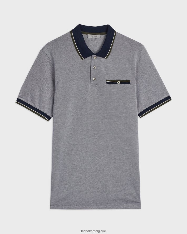 être Ted Baker Hommes polo chipa bleu marine foncé FR8J421632 vêtements