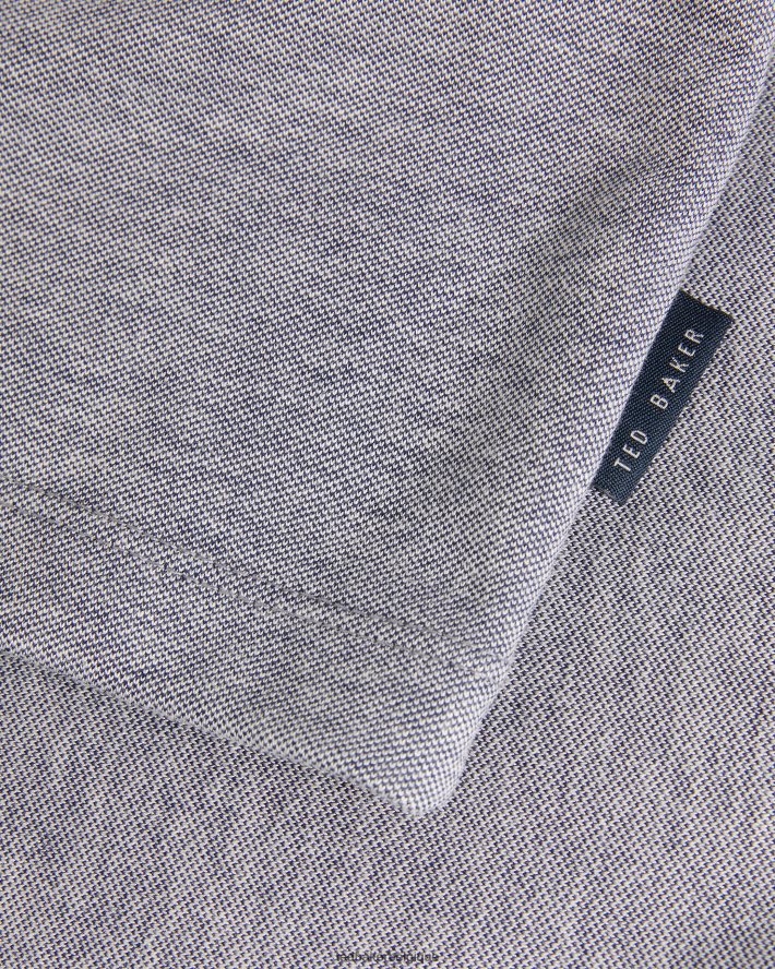 être Ted Baker Hommes polo à col tissé frend ss marine FR8J421657 vêtements