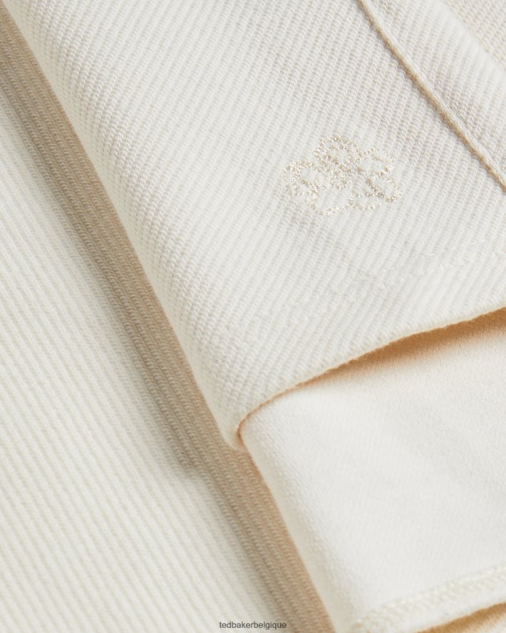 être Ted Baker Hommes polo en jersey sergé baddow naturel FR8J421714 vêtements