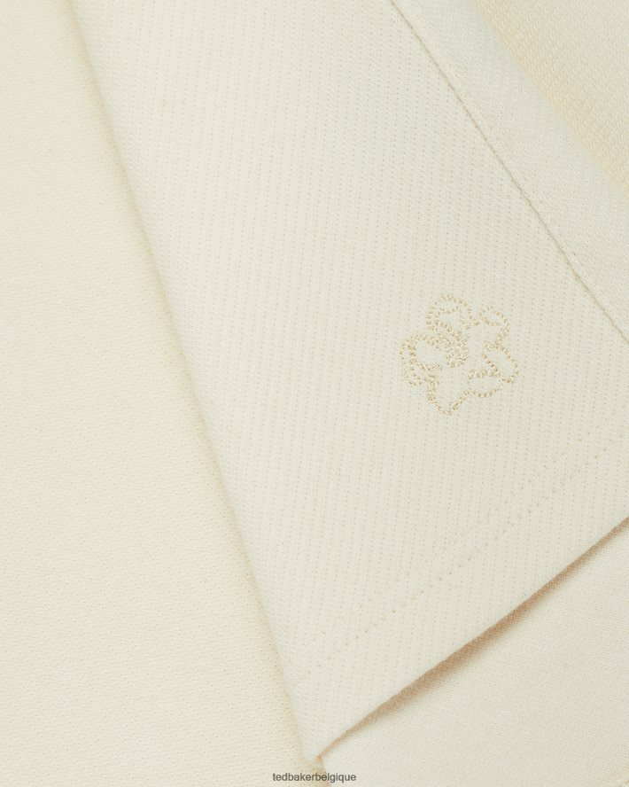 être Ted Baker Hommes polo en sergé épais kelty ss naturel FR8J421706 vêtements