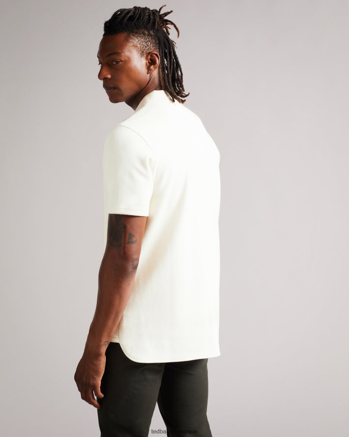 être Ted Baker Hommes polo en sergé épais kelty ss naturel FR8J421706 vêtements
