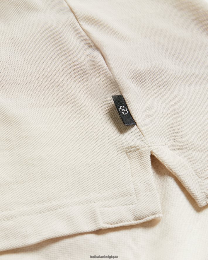 être Ted Baker Hommes polo rayé omeath gris clair FR8J421669 vêtements