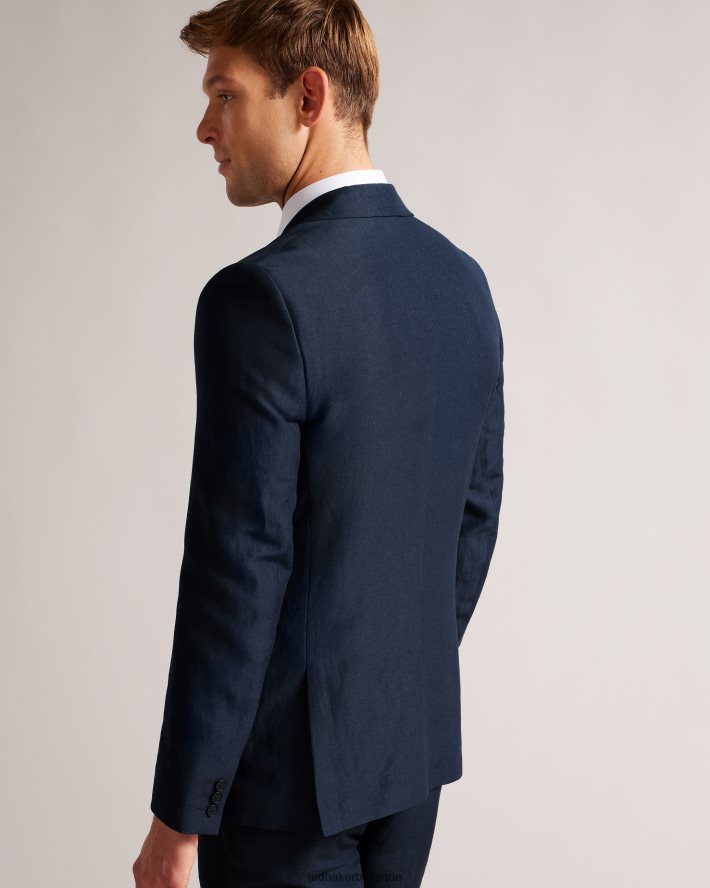 être Ted Baker Hommes blazer en laine et lin lancej marine FR8J421449 vêtements