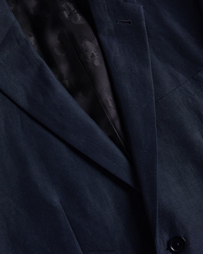 être Ted Baker Hommes blazer en laine et lin lancej marine FR8J421449 vêtements