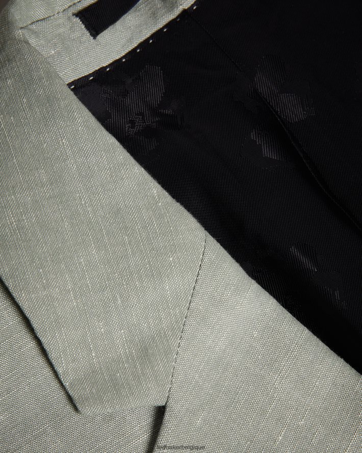 être Ted Baker Hommes blazer en laine et lin lancej vert clair FR8J421369 vêtements