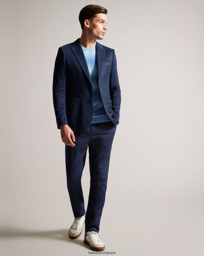être Ted Baker Hommes keanuj blazer coupe slim en jersey marine FR8J421326 vêtements