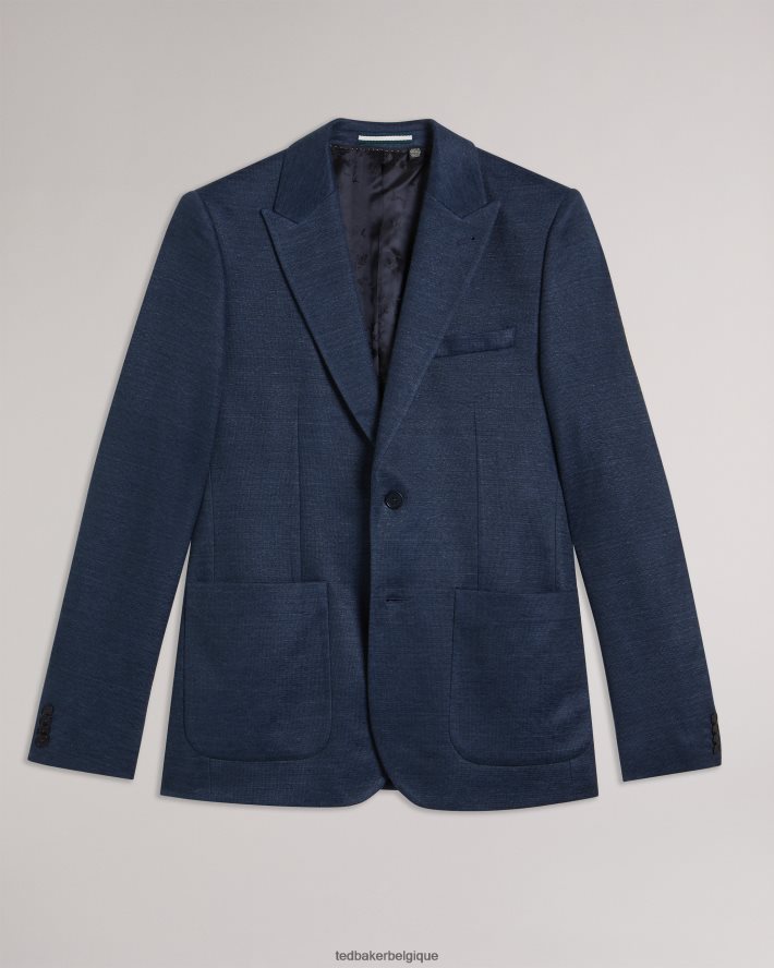 être Ted Baker Hommes keanuj blazer coupe slim en jersey marine FR8J421326 vêtements
