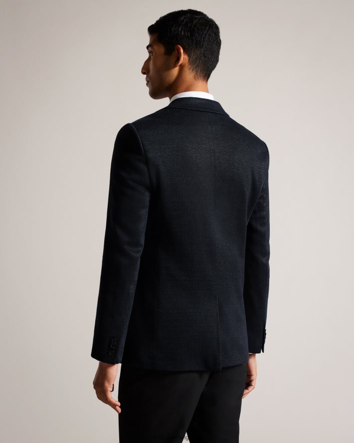 être Ted Baker Hommes keanuj blazer coupe slim en jersey noir FR8J421548 vêtements