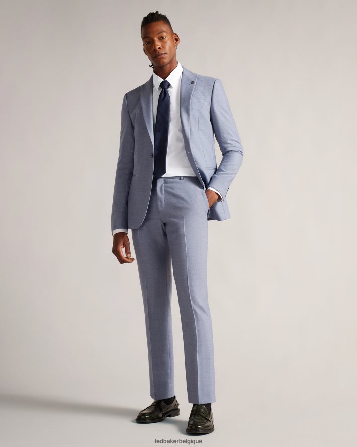 être Ted Baker Hommes Hysopss - Chemise coupe slim à imprimé mini pois blanc FR8J421511 vêtements