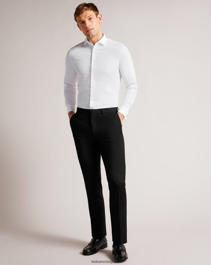 être Ted Baker Hommes chemise à manches longues blanc FR8J421231 vêtements
