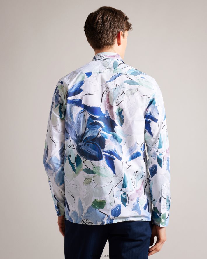 être Ted Baker Hommes clunie - chemise à imprimé floral peint multicolore FR8J421496 vêtements