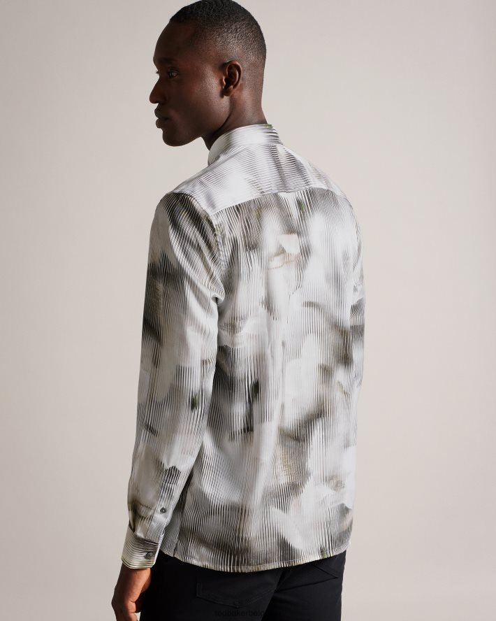 être Ted Baker Hommes galmoy - chemise fleurie à manches longues multicolore FR8J421303 vêtements