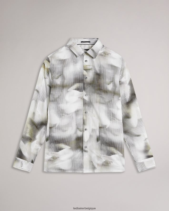 être Ted Baker Hommes galmoy - chemise fleurie à manches longues multicolore FR8J421303 vêtements