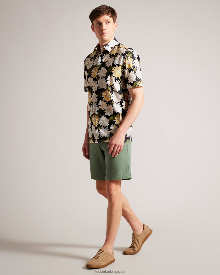 être Ted Baker Hommes sallins - chemise à fleurs à manches courtes multicolore FR8J421533 vêtements